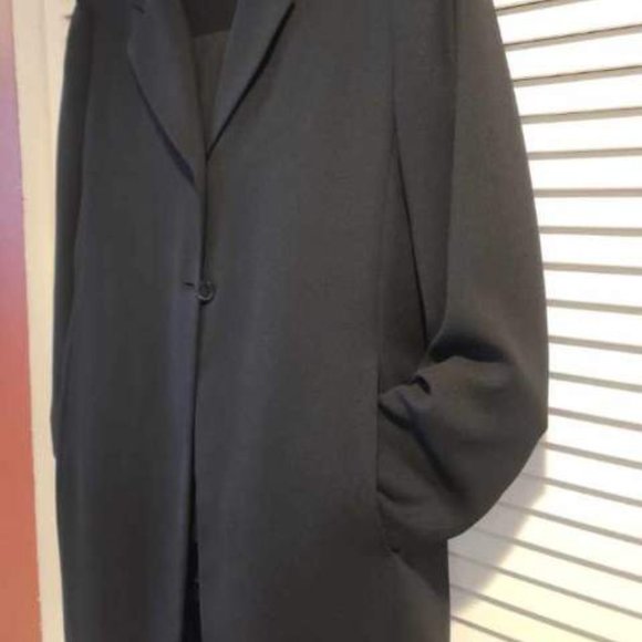 Evan-Picone 3 Pc Suit. Black Blazer Duster Jacket, pencil skirt & pants size 10. - Picture 12 of 14